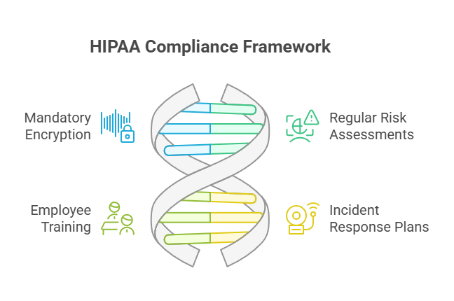 Image Describing the HIPAA Compliance Framework